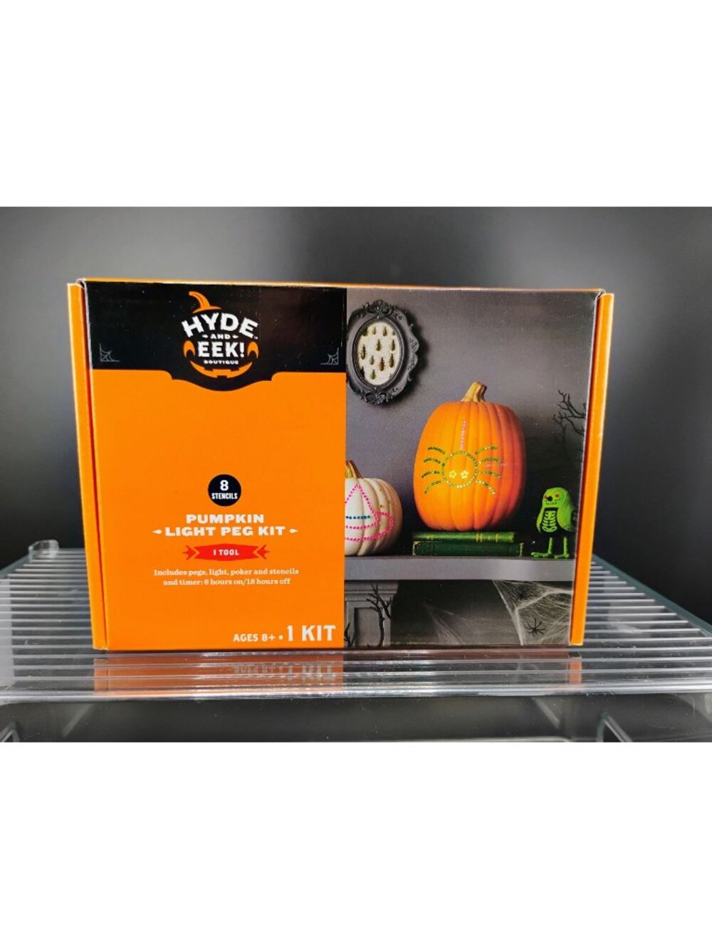 Hyde & Eek! Boutique Pumpkin Light Peg Kit Ages 8+ Halloween Decor